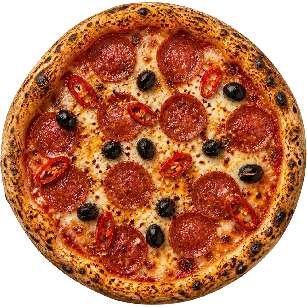 Diavola pizza from Roman's Choice Pizza