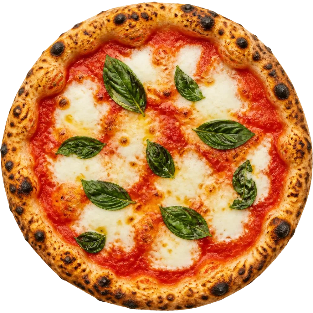 Margherita pizza from Roman's Choice Pizza