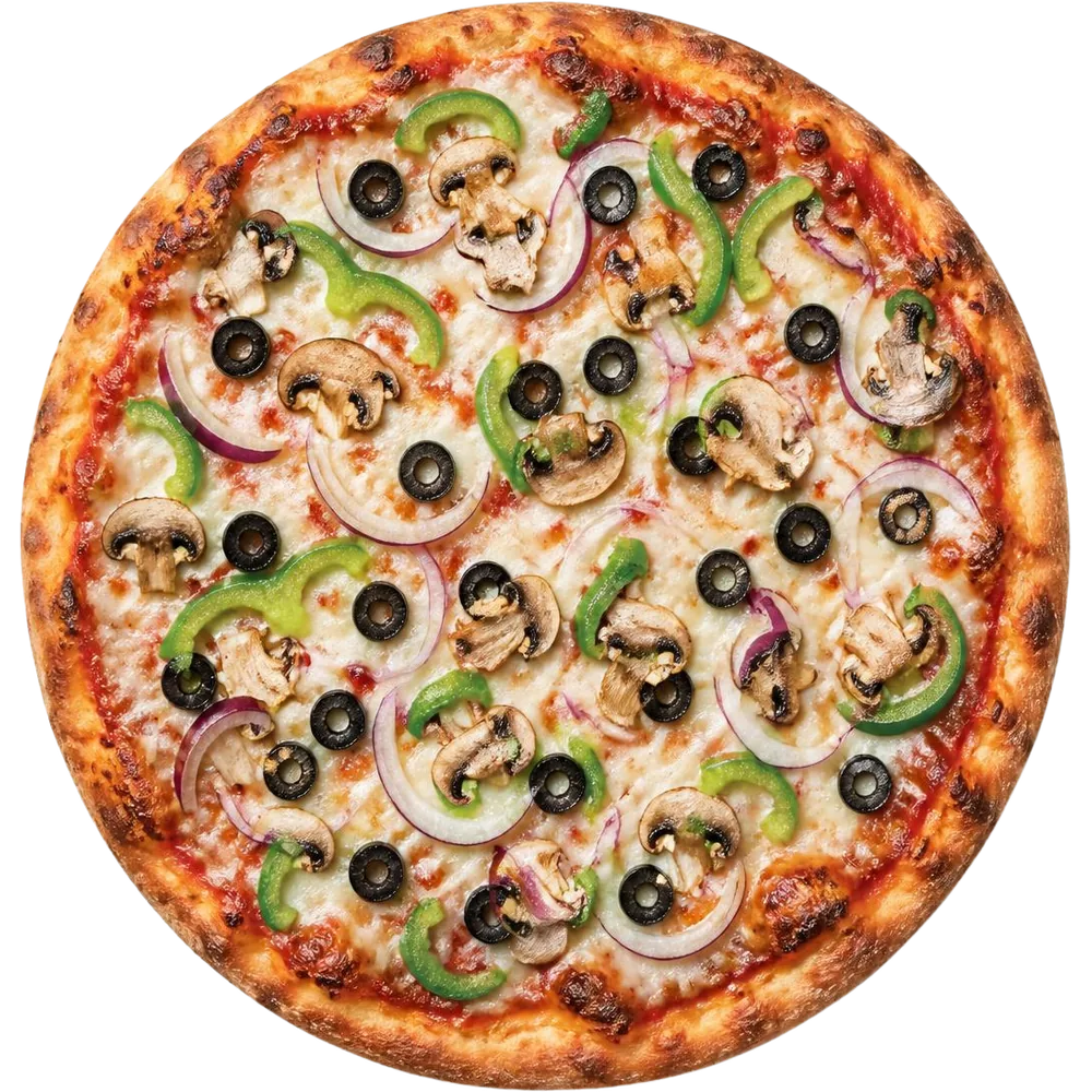 Garden pizza from Roman's Choice Pizza